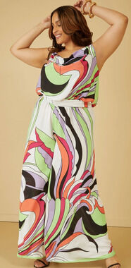 PLUS Size 22/24 3X | 2-pc set | Mid Rise Wide Leg Pants & Sleeveless Top